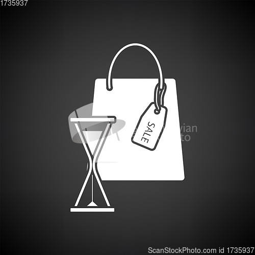 Image of Sale Bag With Hourglass Icon