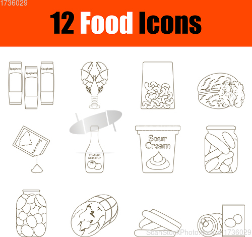 Image of Food Icon Set