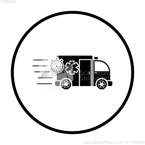 Image of Fast Ambulance Car Icon