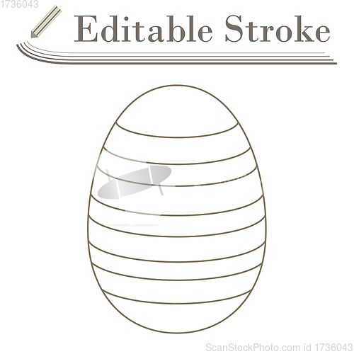 Image of Easter Egg With Ornate Icon