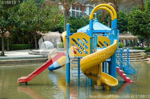 Image of Colorful water playground