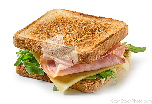 Image of ham and cheese toast