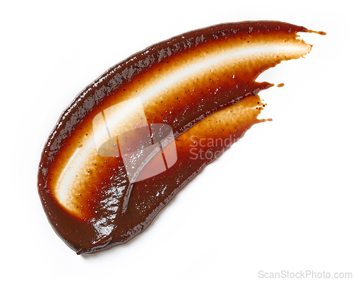 Image of barbecue sauce on white background