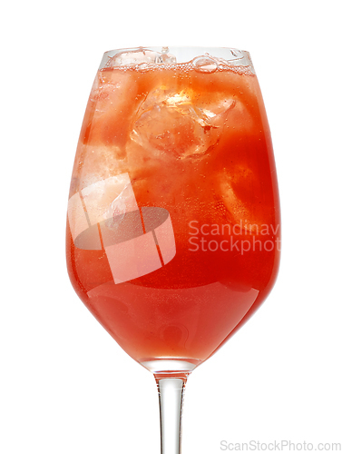 Image of glass of tomato juice cocktail