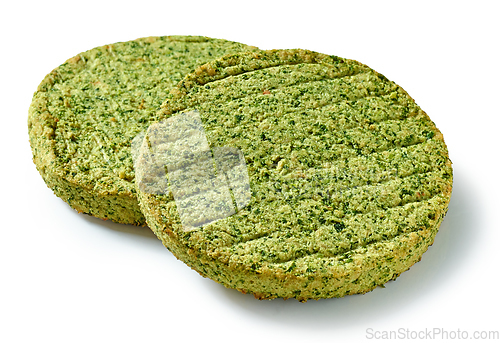 Image of baked plant based burger patty