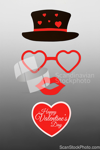 Image of Happy Valentines Day Love Heart Romantic Design 