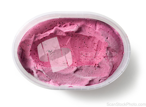 Image of box of black currant ice cream