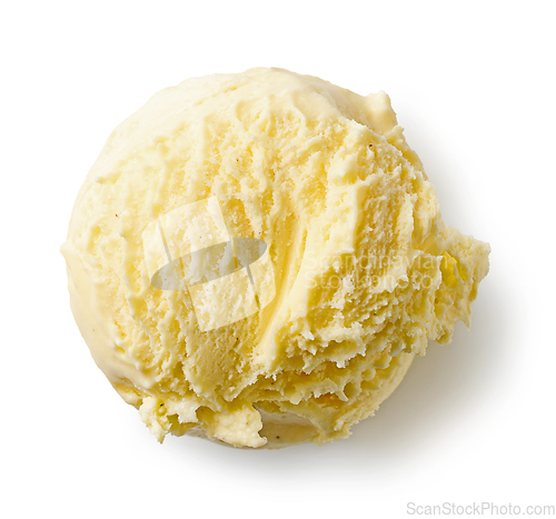 Image of vanilla ice cream ball