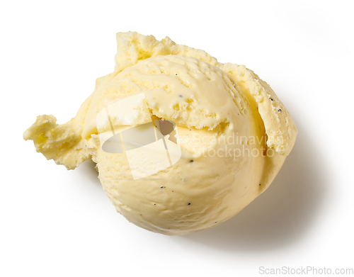 Image of vanilla ice cream scoop