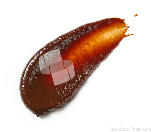 Image of barbecue sauce on white background