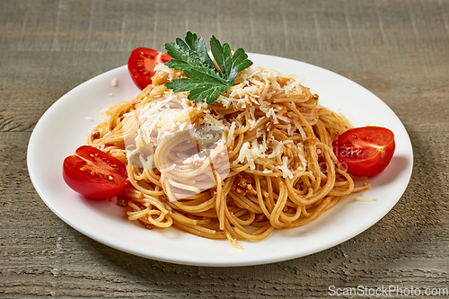 Image of plate of spaghetti