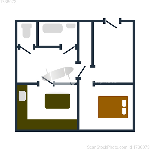 Image of Icon Of Apartment Plan