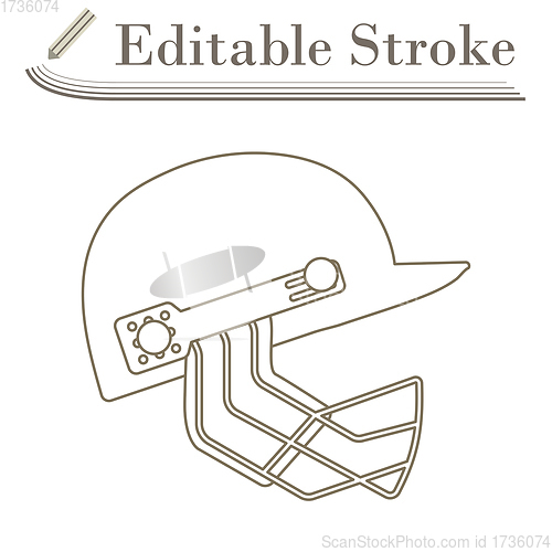 Image of Cricket Helmet Icon