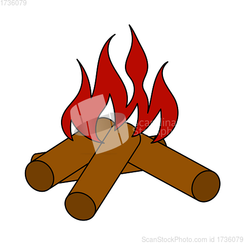 Image of Icon Of Camping Fire
