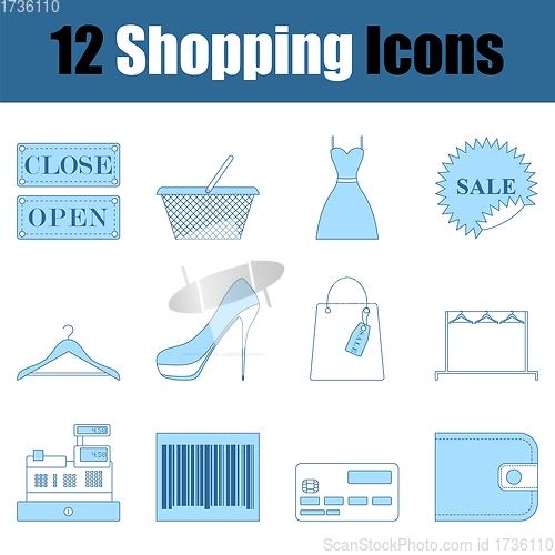 Image of Shopping Icon Set