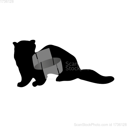 Image of European Mink Silhouette