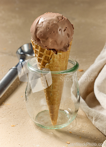 Image of chocolate ice cream