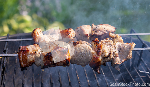 Image of grilled pork skewers