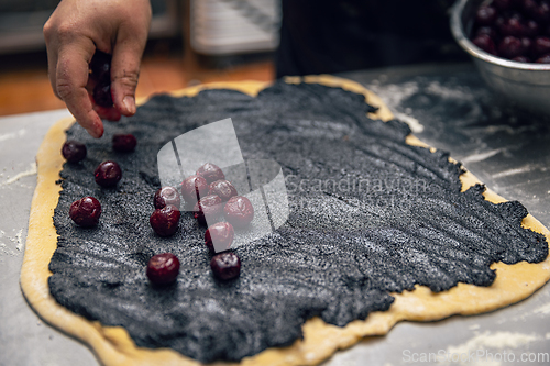 Image of Preparing sweet roll or babka