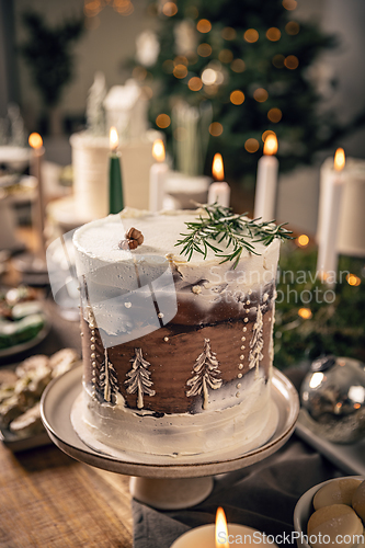 Image of Festive Christmas cake.