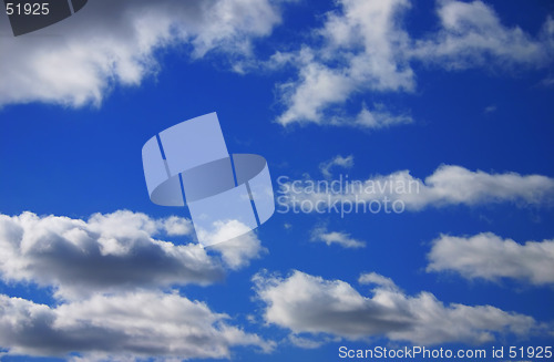 Image of Blue Sky with Clouds