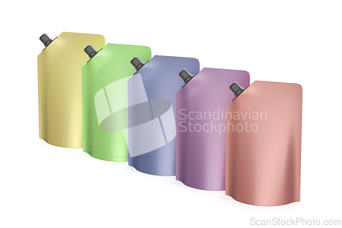 Image of Stand-up pouches with different colors