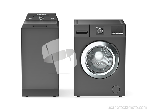 Image of Top and front load washing machines