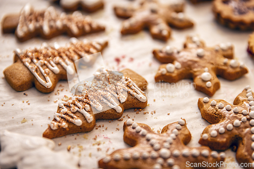 Image of Christmas gingerbread cookies
