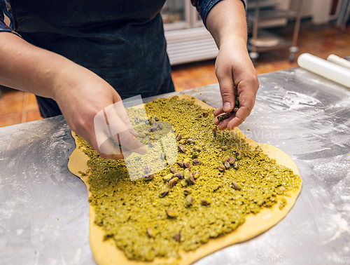 Image of Preparing sweet roll or babka