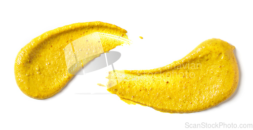 Image of mustard on white background