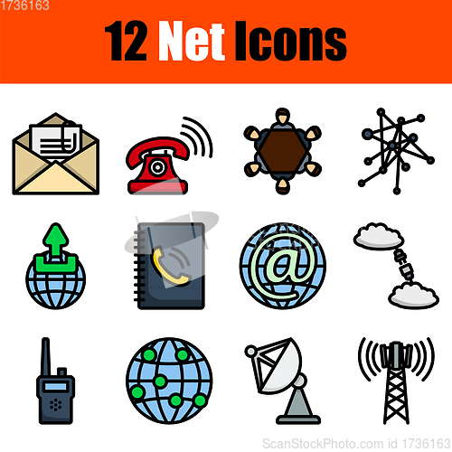 Image of Net Icon Set