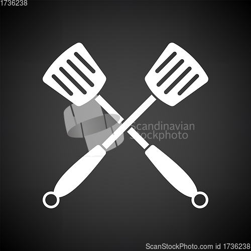 Image of Crossed Frying Spatula