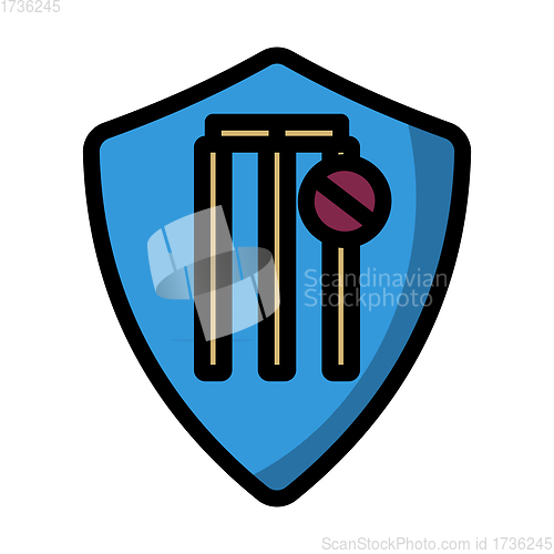 Image of Cricket Shield Emblem Icon