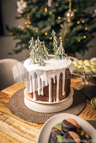 Image of Christmas dessert table.