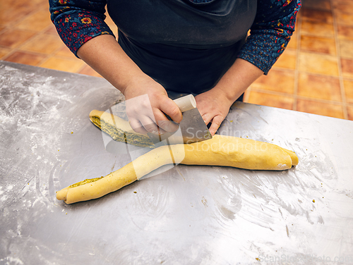 Image of Preparation of pistachio babka