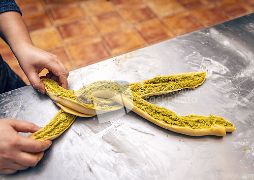 Image of Swirl bread with pistachio cream