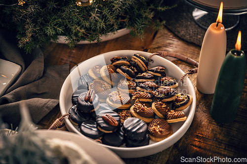 Image of Christmas homemade cookies.