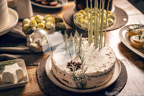 Image of Delicious Christmas chocolate cake