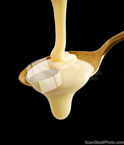 Image of pouring condensed milk