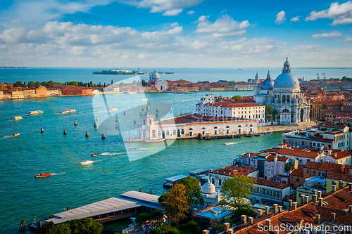 Image of View of Venice lagoon and Santa Maria della Salute. Venice, Italy