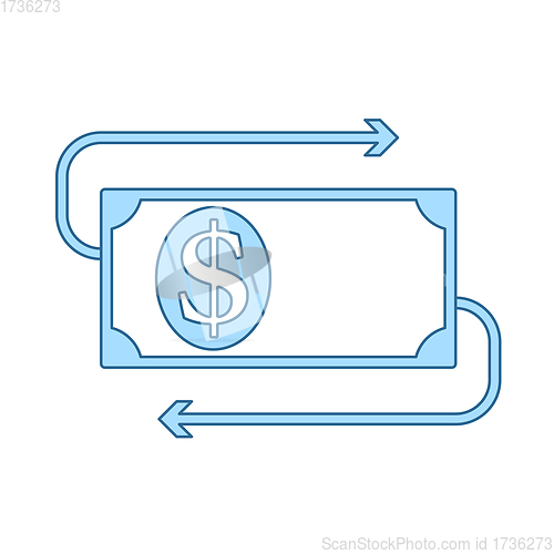 Image of Cash Back Dollar Banknote Icon