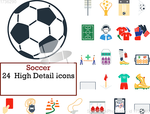 Image of Soccer Icon Set