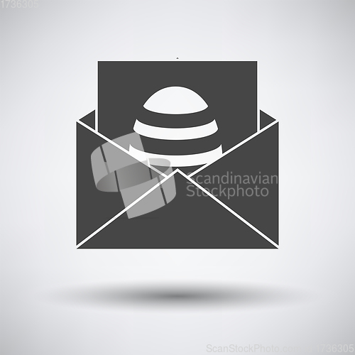 Image of Envelop With Easter Egg Icon