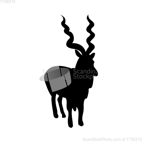 Image of Horned Goat Silhouette