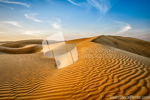 Image of Dunes of Thar Desert, Rajasthan, India