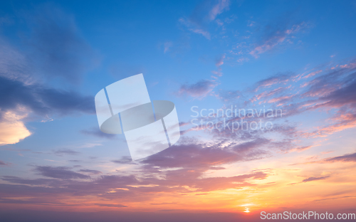 Image of Sunset sky background