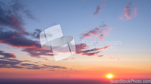 Image of Sunset sky background