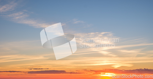 Image of Sunset sky background