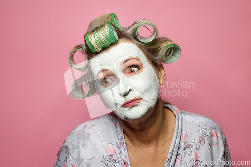 Image of funny senior woman