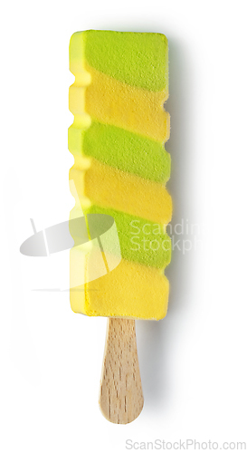 Image of apple and pineapple popsicle ice cream